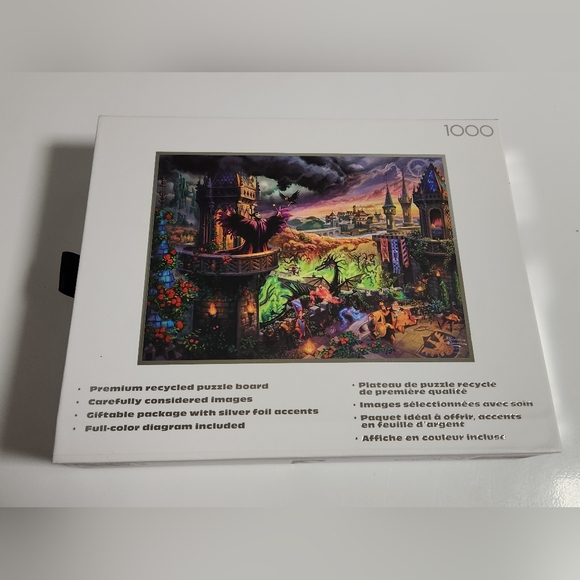 Thomas Kinkade Maleficent 1000 PCS Puzzle (Disney Silver Select Edition) - Picture 8 of 8